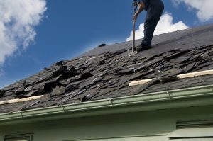 Removing old shingles first